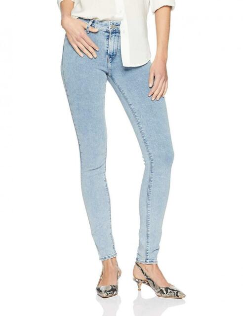 Levi's Blue Women's Size 24x28 711 Distressed SKINNY Stretch Jeans