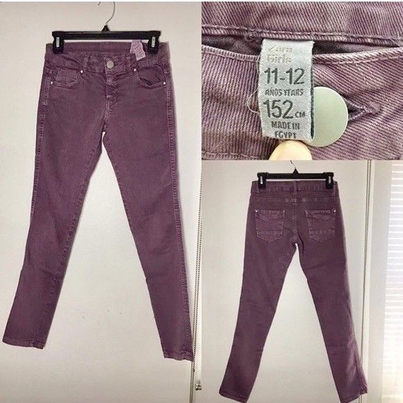 Excellent Condition* Zara Girls' Purpe Jeans - Girls' Size 11-12