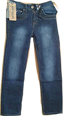 Boys Straight Leg Jeans New Feeling N & S Size 152 Blue: Amazon.co