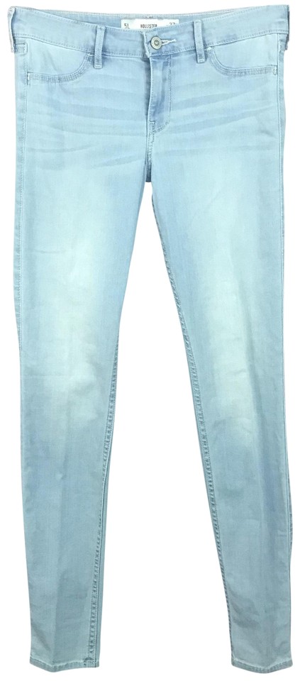Hollister Light Blue Wash Leggings W L 31 Skinny Jeans Size 27 (4, S