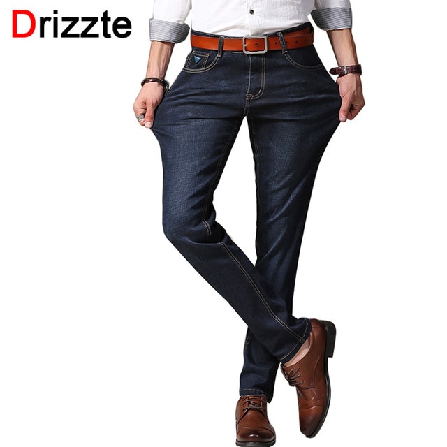 Drizzte Brand Jeans Men Pants Fashion Stretch Denim Size 30 31 32 33