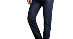 Drizzte Men's Jeans Blue Denim Business Stragiht Silm Fit Jeans Size