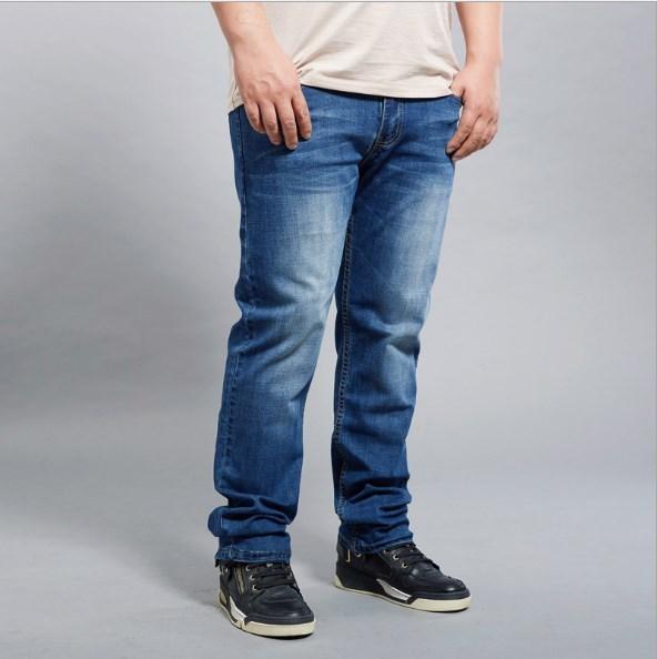 2019 Men Summer Stretch Thin Jeans Plus Size 44 46 48 Spring Autumn