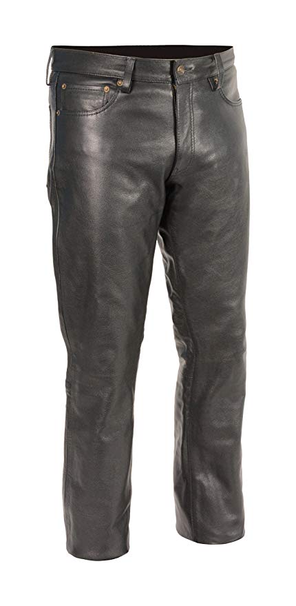 Amazon.com: Milwaukee Leather Men's Premium Leather Pants (Black