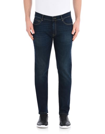 Ferrari Men's denim jeans with contrasting stitching Man | Scuderia