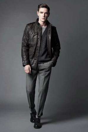 JOOP Mens Leather Jacket: Stylish Leather Menswear | FAMEWATCHER