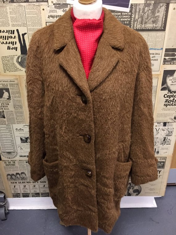 Vintage Ladies Joseph Janard Mohair Coat Jacket Overcoat Brown | Etsy