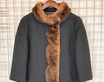 Joseph fur coat | Etsy