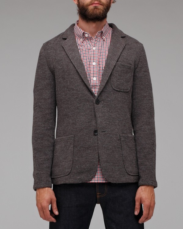 Shades of Grey Two Button Knit Blazer | Suitored