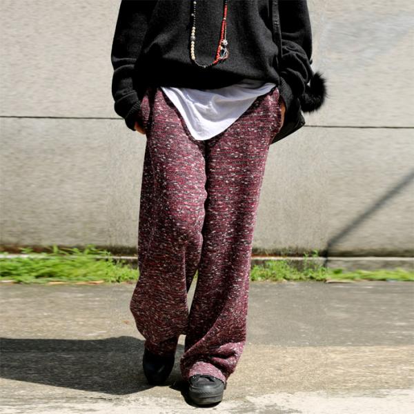 Best-Selling Knitted Baggy Pants Vintage Folk Trousers - Morimiss.com