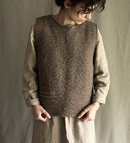 Amazon.com: Thick brown hand knitted vest: Handmade