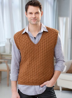 Classic Men's Vest Knitting Pattern | AllFreeKnitting.com