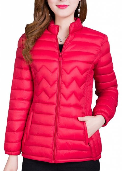 2019 Short Women'S Coat Winter Light Quality Zipper Ladies Jackets