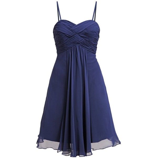 Laona Cocktail dress Party dress nautical blue ❤ liked on Polyvore