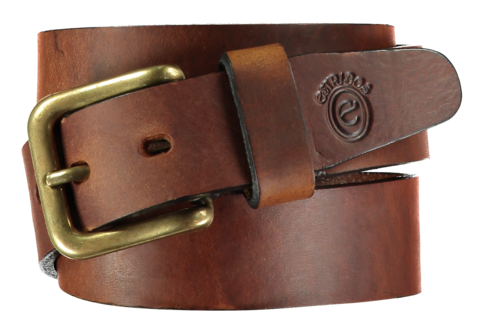 Plain Tobacco Stirrup Leather Belt - Home of the Original Estribos