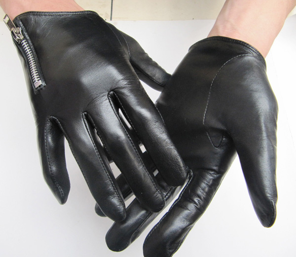 Leather gloves male thin unisex motorcycle autumn and winter thermal