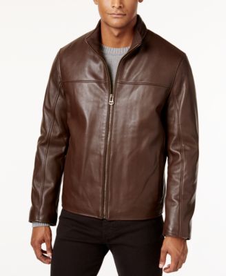 Cole Haan Men's Leather Jacket & Reviews - Coats & Jackets - Men