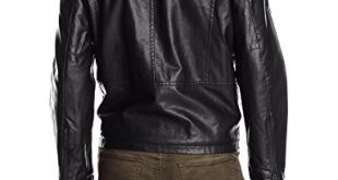 Levi's Men's Faux-Leather Jacket with Hood at Amazon Men's Clothing