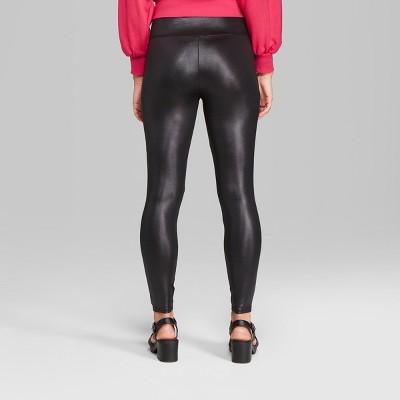 Women's Faux Leather High-Rise Leggings - Wild Fable™ : Target