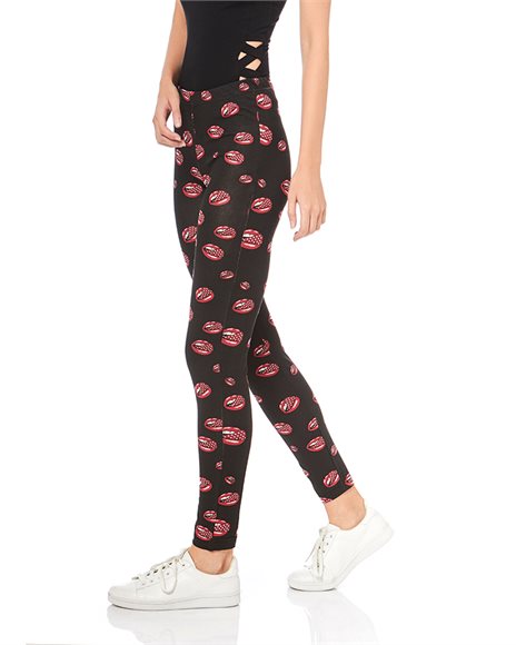 Leggings with pattern | Pink Woman