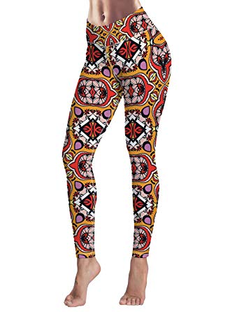 Gorgeous Palace Pattern Leggings with Pocket for Women Yoga High