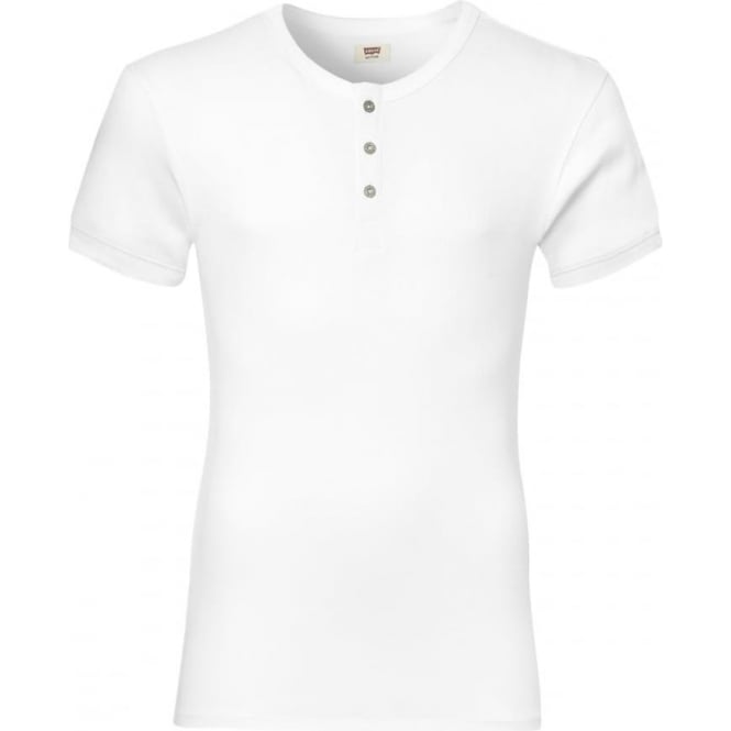 Levi's 300 Levi Strauss Henley Short-Sleeve T-Shirt, White | UnderU