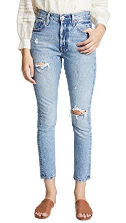 Levi's 501 Stretch Skinny Jeans Black Heart at Amazon Women's Jeans