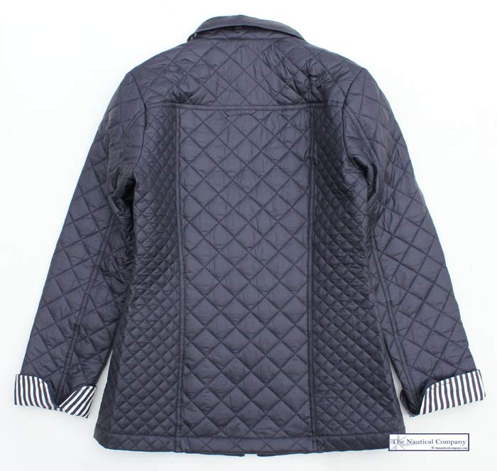 Women's Navy Blue Quilted Jacket, Lightweight - THE NAUTICAL COMPANY UK