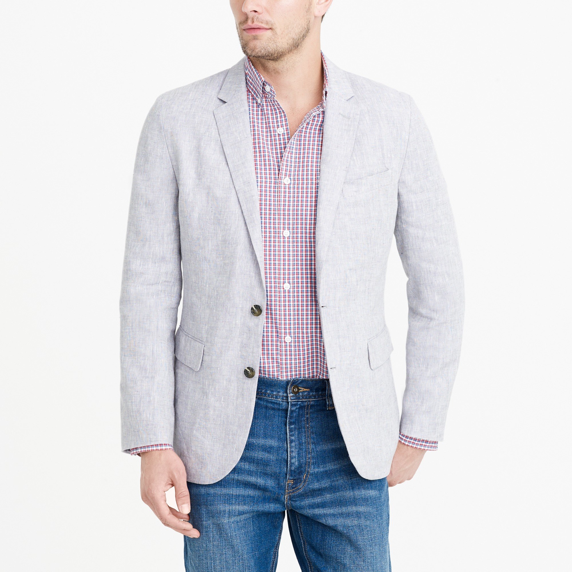 Thompson unstructured linen blazer : FactoryMen Dress-up Shop | Factory