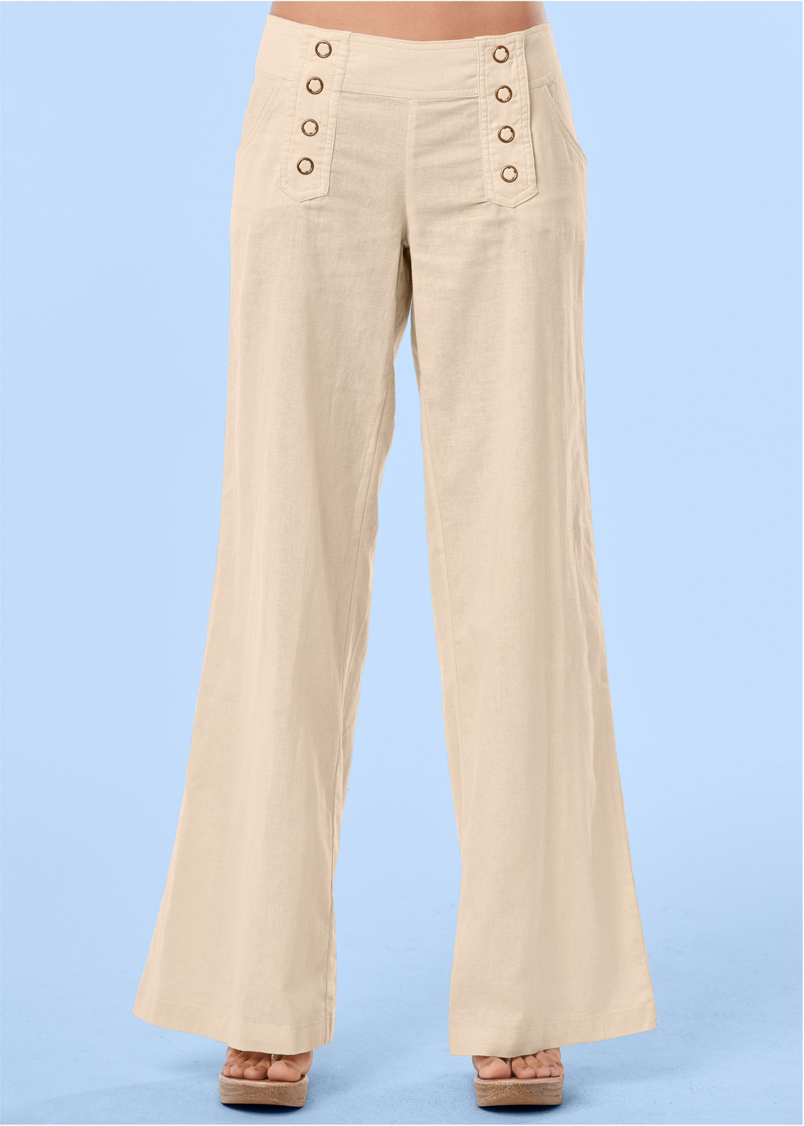 LINEN PANTS in Sand | VENUS