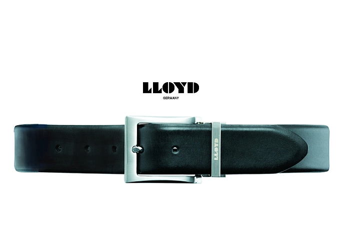 Lloyd Mens Matt Black Leather Belt - 70-101-00