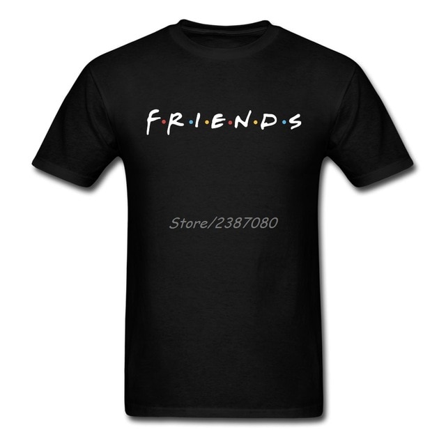 Friends Logo T Shirt Custom Short Sleeve Tshirt Men Top Boyfriend