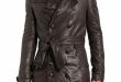 Long Leather Coat For Men | Buy 100% Genuine Mens Leather Coat