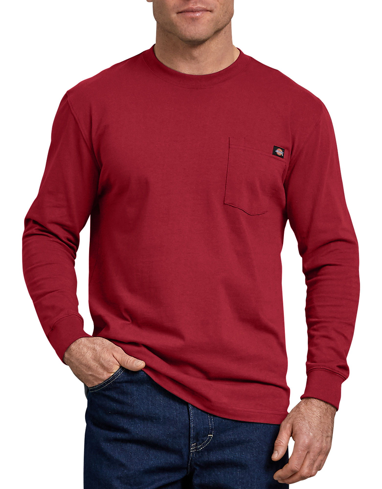 Long Sleeve T Shirt for Men English Red XL| Dickies