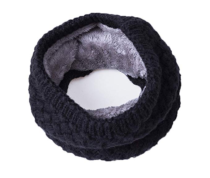 Women Winter Infinity Scarf knit Neck Warmer Chunky Scarves Soft