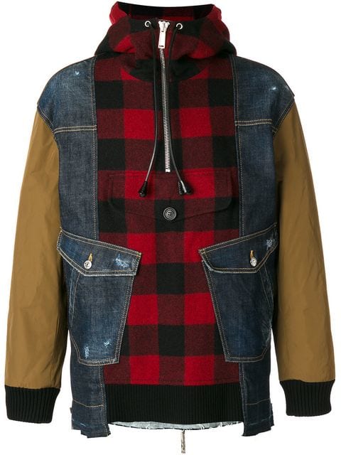 Dsquared2 lumberjack shirt panel jacket $1,150 - Buy Online AW17