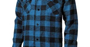 Fox Outdoor Men's Lumberjack Shirt Blue/Black at Amazon Men's