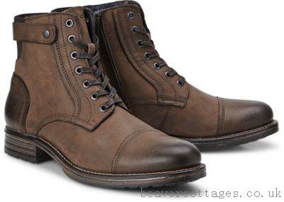 Marc O'Polo Boots Boots Lace-Up Mens Shoes Brown-Light At The Cheap