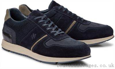 Marc O'Polo Blue Dark Brogues Mens Shoes Lace Up Are A Stylish