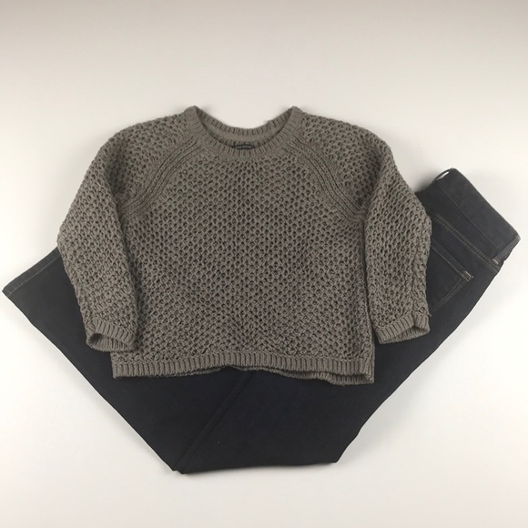 Marc O'Polo Sweaters | Marc Opolo Gray Cropped 34 Sleeve Sweater Xs