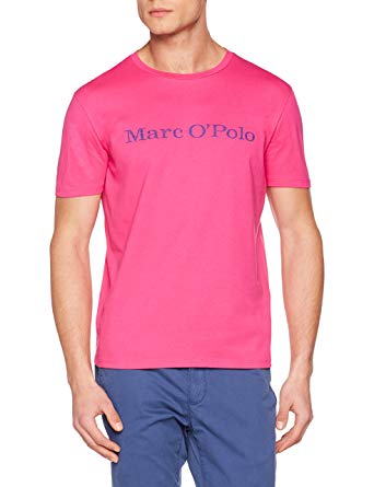 Marc O'Polo Men's 823222051230 T-Shirt, Violett (Poppy Pink 645), L