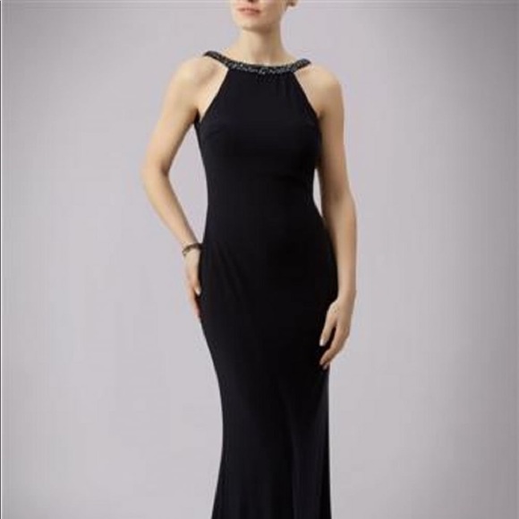 Mascara Dresses | Elegant Open Back Navy Maxi Dress | Poshmark