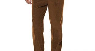 Croft & Barrow Men's Classic-Fit Pleated Corduroy Pants (Camel, W34