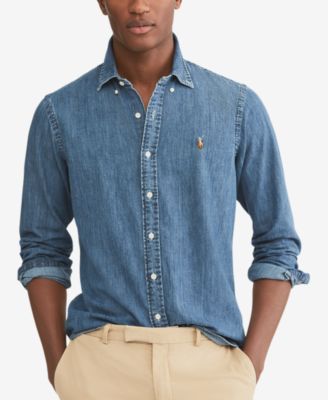 Polo Ralph Lauren Men's Classic-Fit Denim Shirt & Reviews - Casual