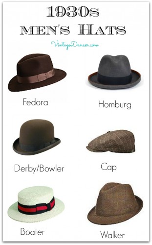 1930s Style Mens Hats and Caps