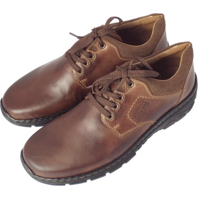 Rieker Maverick 19910-26 | Men's Comfortable Casual Lace Up Brown Shoe