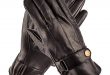Amazon.com: Pierre Cardin Leather Glove with Strap (Black, Large