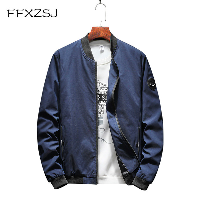 FFXZSJ Brand 2018 fall new baseball collar jacket men's leisure