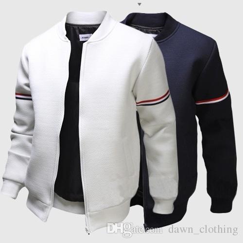 Decorative Ribbon Leisure Jacket Collar Men Trade Men'S Jackets