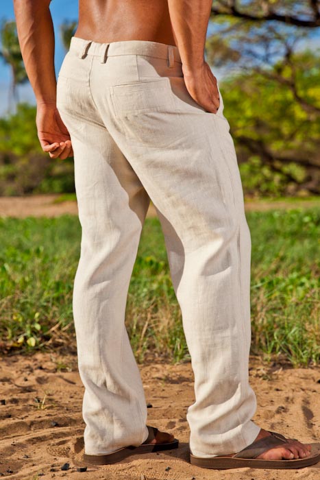 Men's Linen Italian Pants for Beach Weddings - Island Importer
